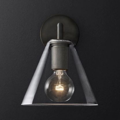 Machini Funnel Shade Sconce-Fullstarlighting