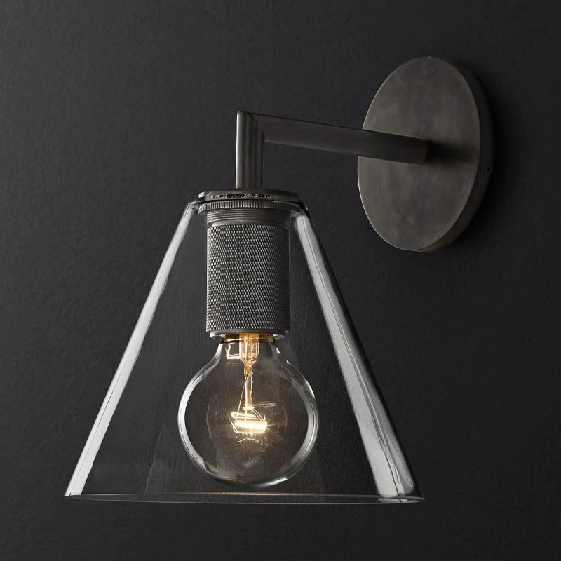 Machini Funnel Shade Sconce-Fullstarlighting