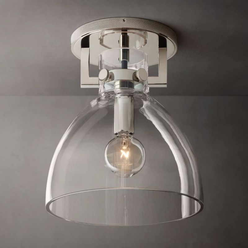 Machini Glass Cloche Flushmount 10''-Fullstarlighting