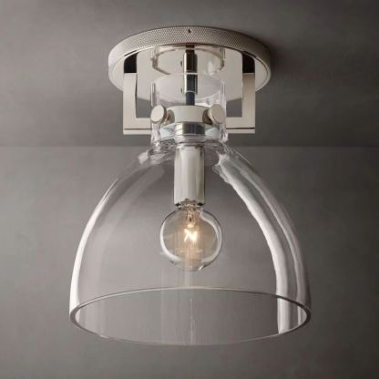 Machini Glass Cloche Flushmount 10''-Fullstarlighting