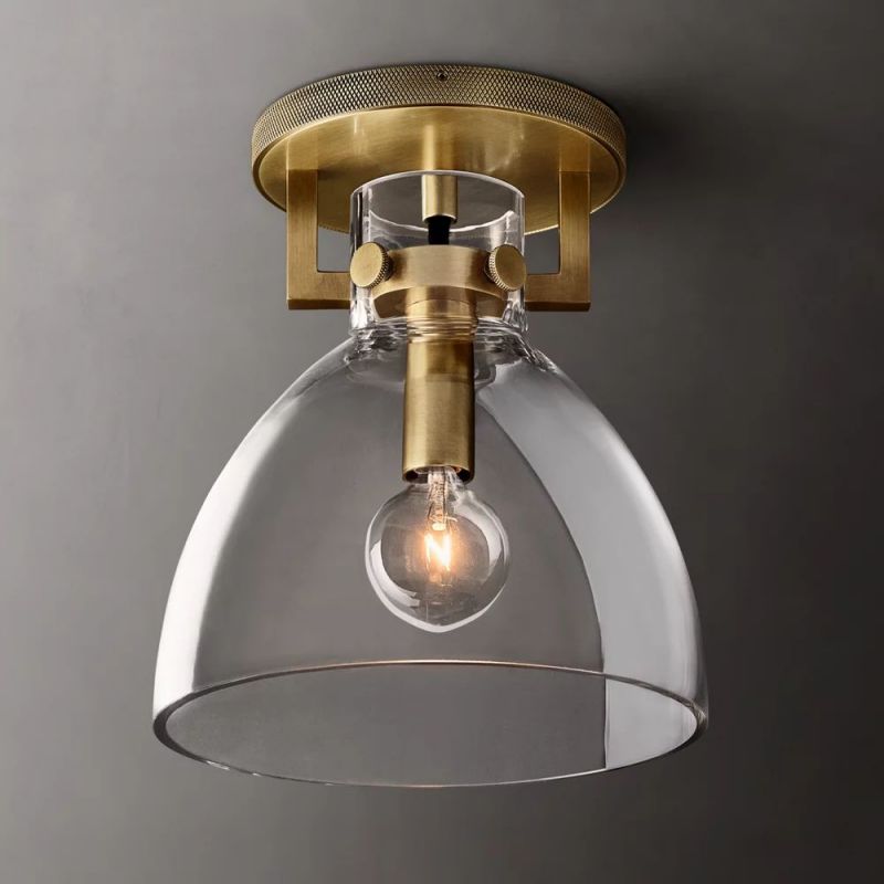 Machini Glass Cloche Flushmount 10''-Fullstarlighting