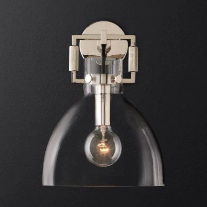 Machini Glass Cloche Sconce 10''-Fullstarlighting