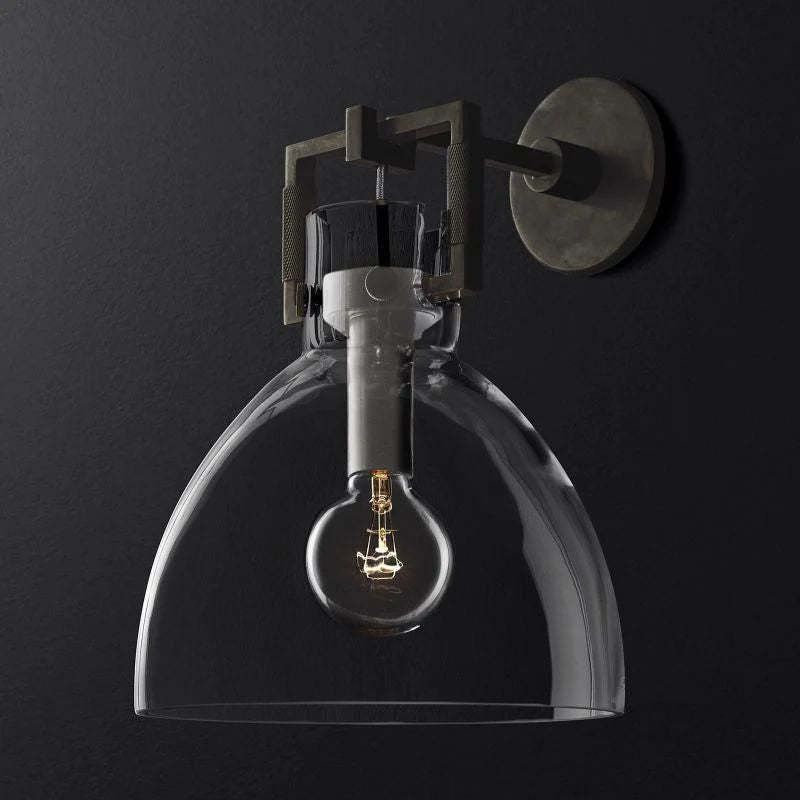 Machini Glass Cloche Sconce 10''