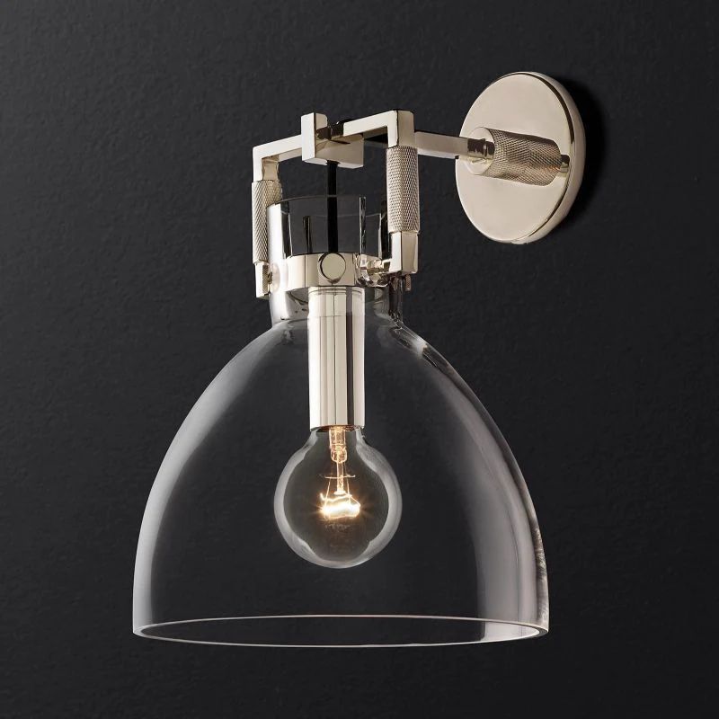 Machini Glass Cloche Sconce 10''