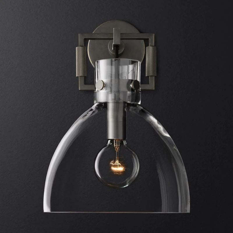 Machini Glass Cloche Sconce 10''