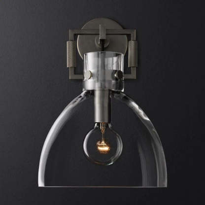 Machini Glass Cloche Sconce 10''-Fullstarlighting