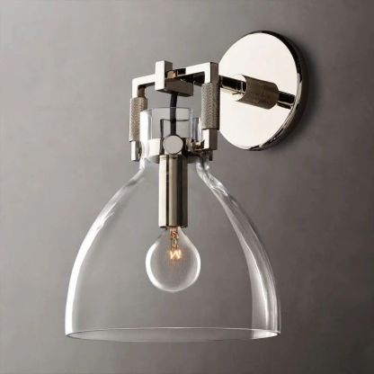 Machini Glass Cloche Sconce 8''-Fullstarlighting