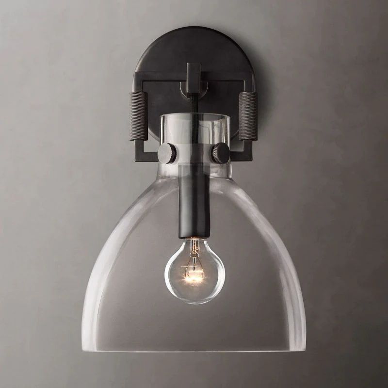 Machini Glass Cloche Sconce 8''