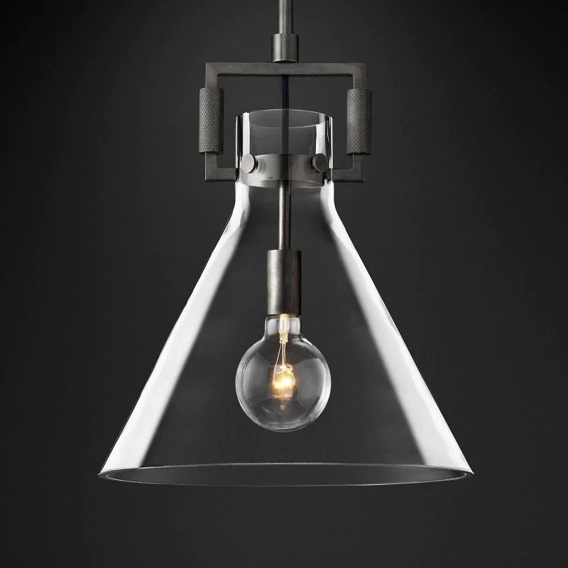 Machini Glass Funnel Pendant-Fullstarlighting