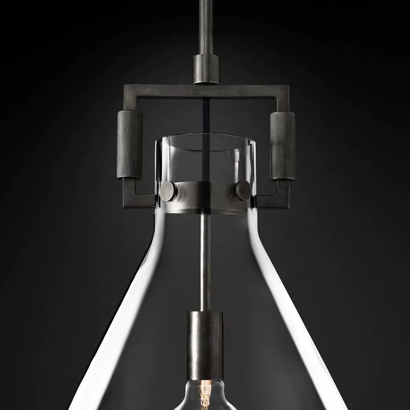 Machini Glass Funnel Pendant-Fullstarlighting