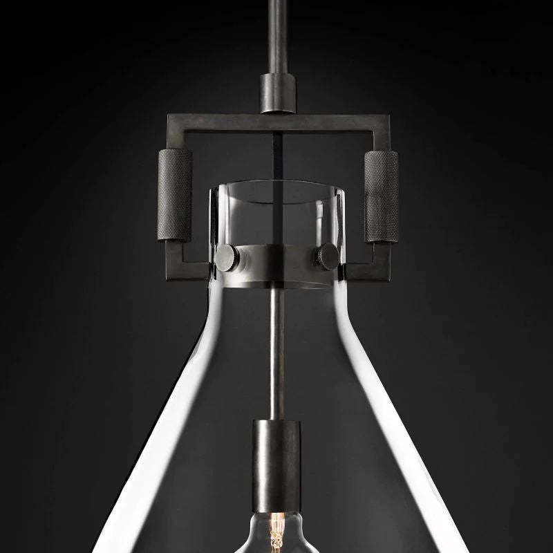Machini Glass Funnel Pendant-Fullstarlighting