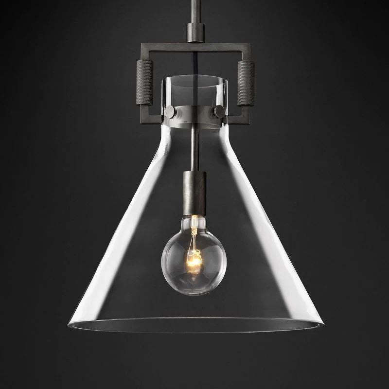 Machini Glass Funnel Pendant-Fullstarlighting