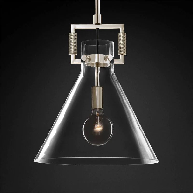Machini Glass Funnel Pendant-Fullstarlighting