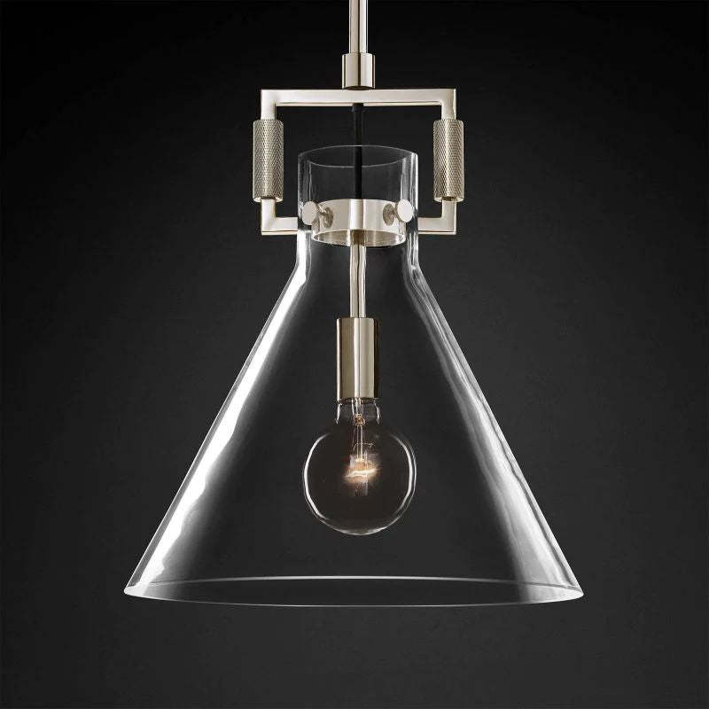 Machini Glass Funnel Pendant-Fullstarlighting