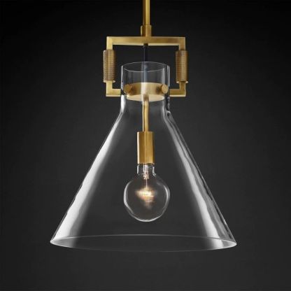Machini Glass Funnel Pendant-Fullstarlighting