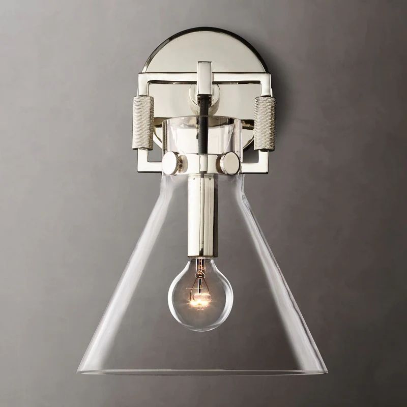Machini Glass Funnel Sconce-Fullstarlighting