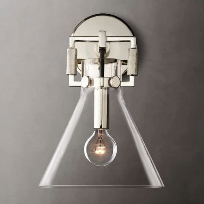 Machini Glass Funnel Sconce-Fullstarlighting