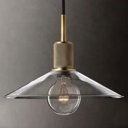 Machini Glass Slope Shade Pendant-Fullstarlighting