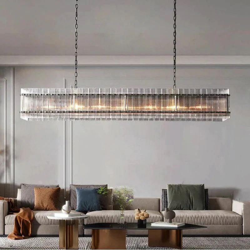 Machini Rectangular Chandelier 72"-Fullstarlighting