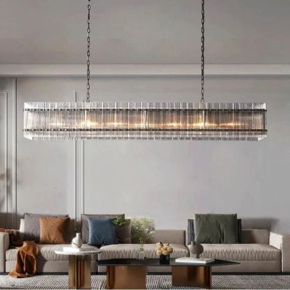 Machini Rectangular Chandelier 72"-Fullstarlighting