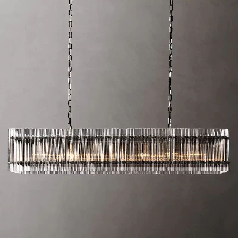 Mara Rectangular Chandelier 54''-Fullstarlighting