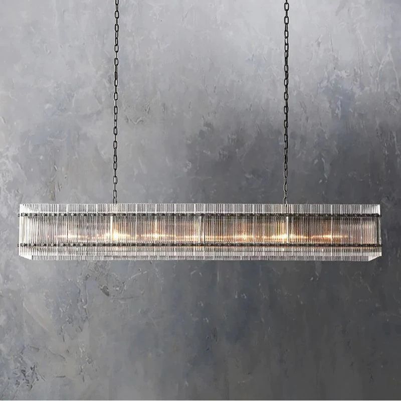 Machini Rectangular Chandelier 72"-Fullstarlighting