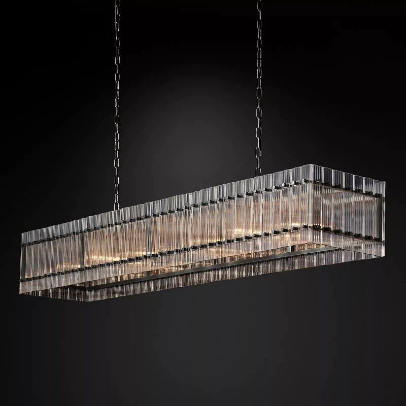 Machini Rectangular Chandelier 72"-Fullstarlighting