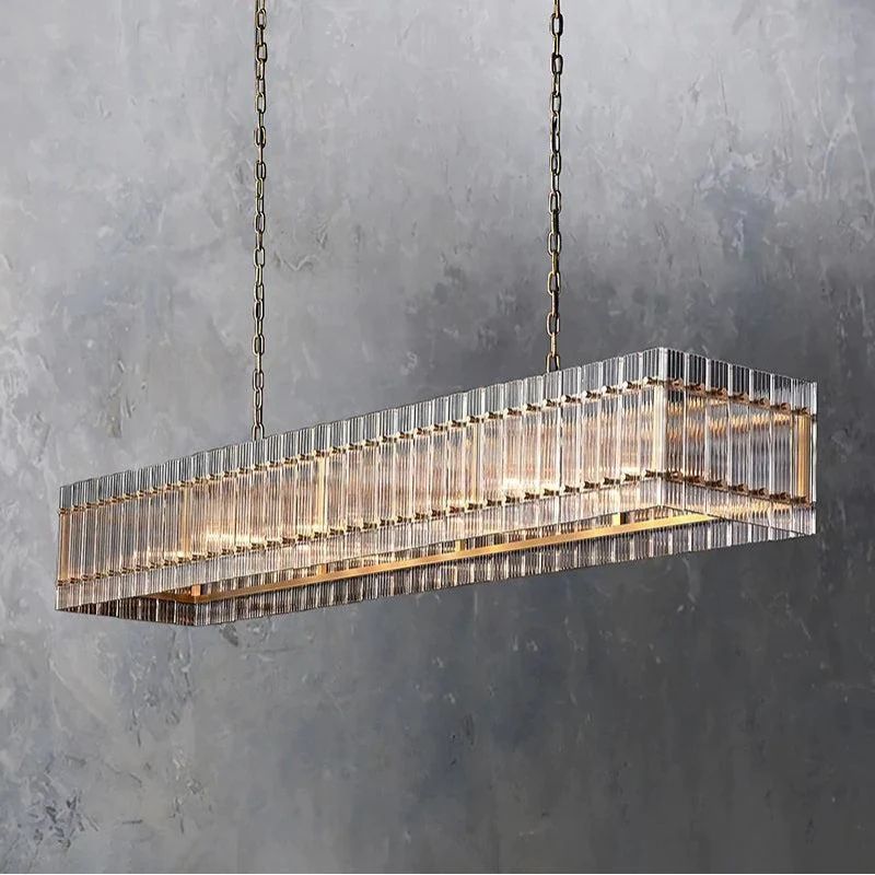 Machini Rectangular Chandelier 72"-Fullstarlighting