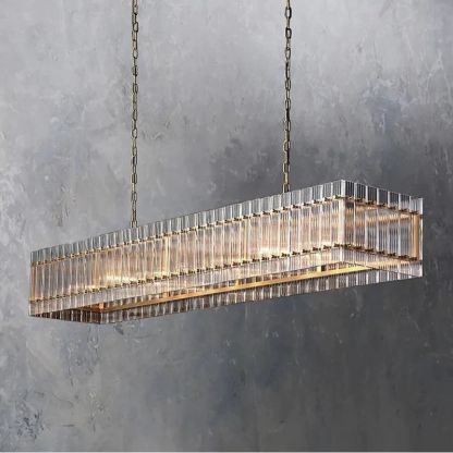 Machini Rectangular Chandelier 72"-Fullstarlighting