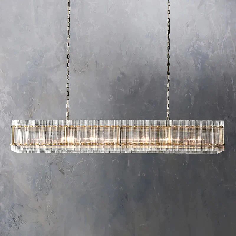 Machini Rectangular Chandelier 72"-Fullstarlighting