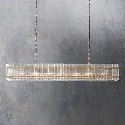 Machini Rectangular Chandelier 72"-Fullstarlighting