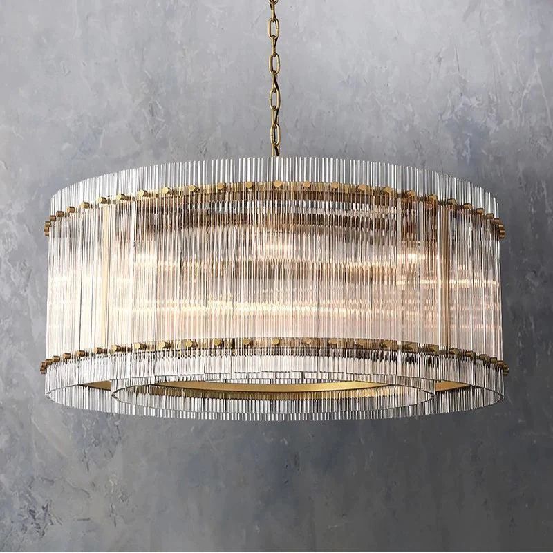 Sennie Round Chandelier 37''-Fullstarlighting