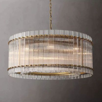 Sennie Round Chandelier 37''-Fullstarlighting