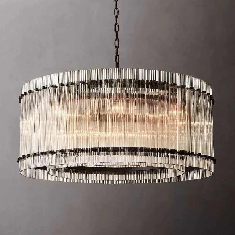 Sennie Round Chandelier 37''-Fullstarlighting