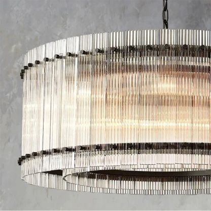 Sennie Round Chandelier 37''-Fullstarlighting