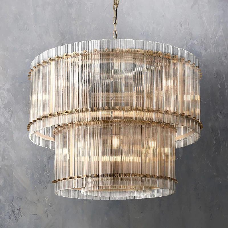 Mara Two-Tier Luxury Round Chandelier 37''-Fullstarlighting