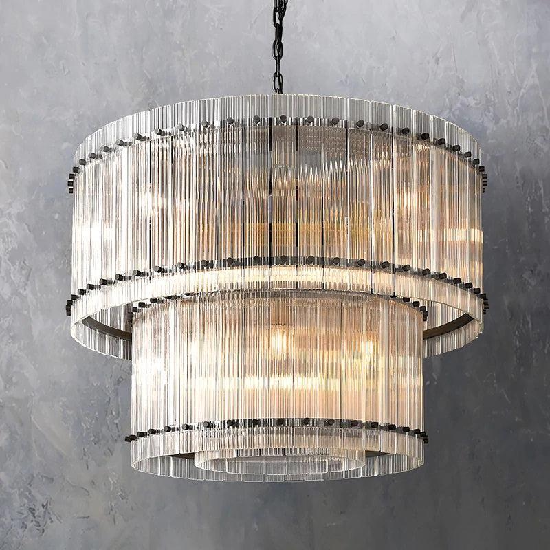 Mara Two-Tier Luxury Round Chandelier 37''