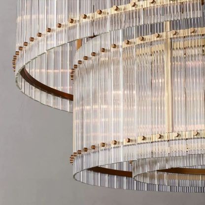 Machini Two-Tier Luxury Round Chandelier 60"-Fullstarlighting