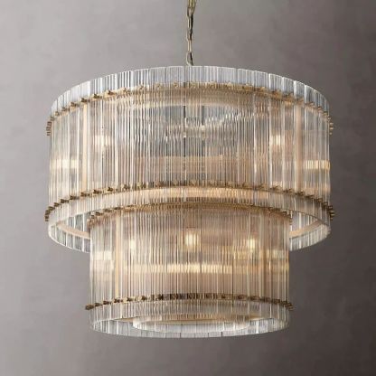 Mara Two-Tier Luxury Round Chandelier 37''