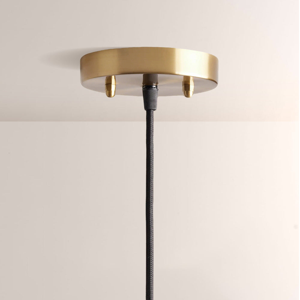 Matilde Palm Leaf & Brass Pendant-Fullstarlighting