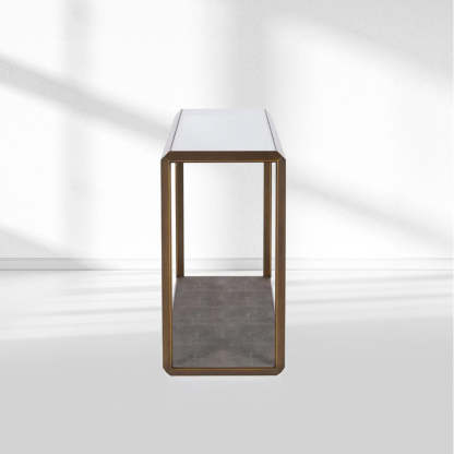 Max Glass Console Table-Fullstarlighting
