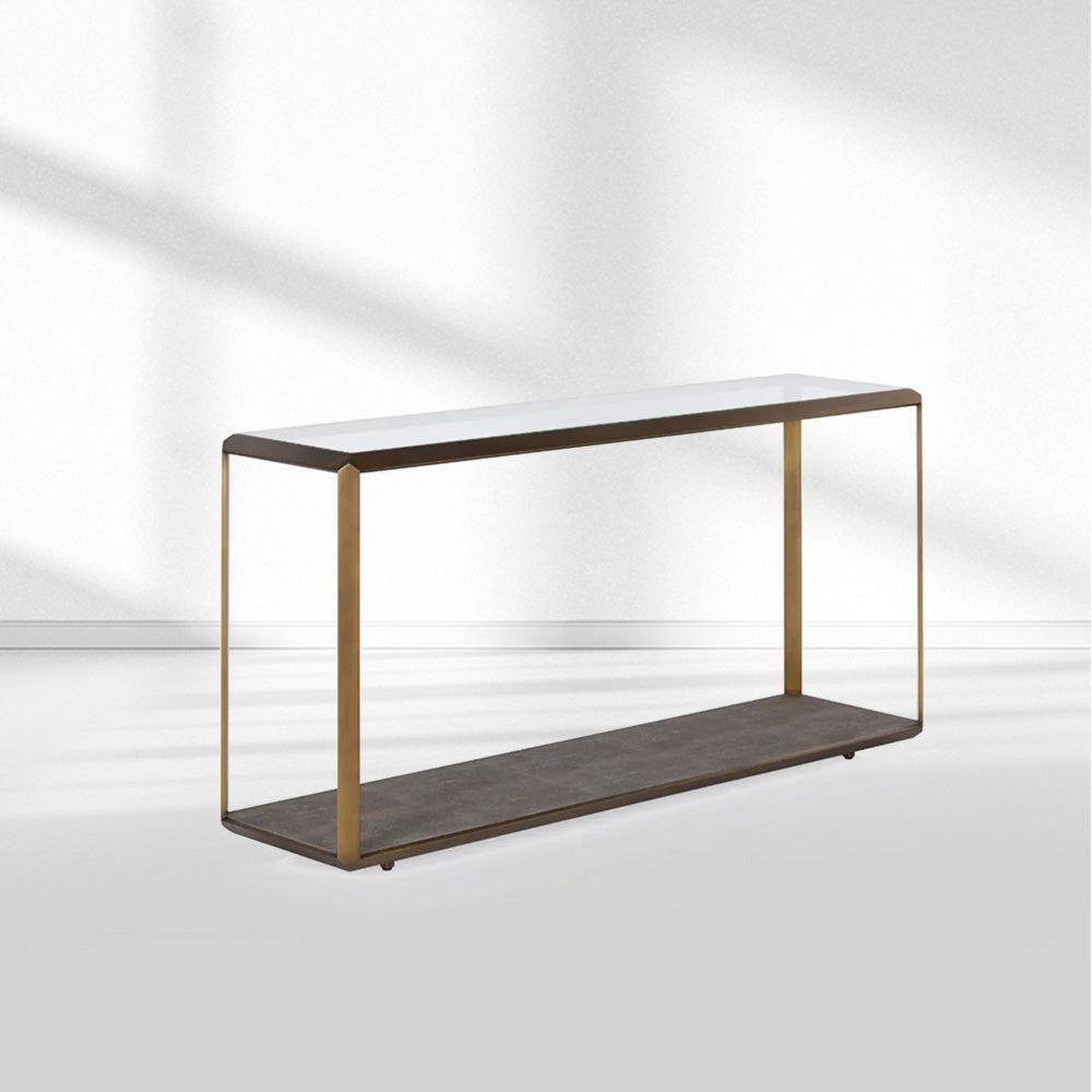 Max Glass Console Table-Fullstarlighting