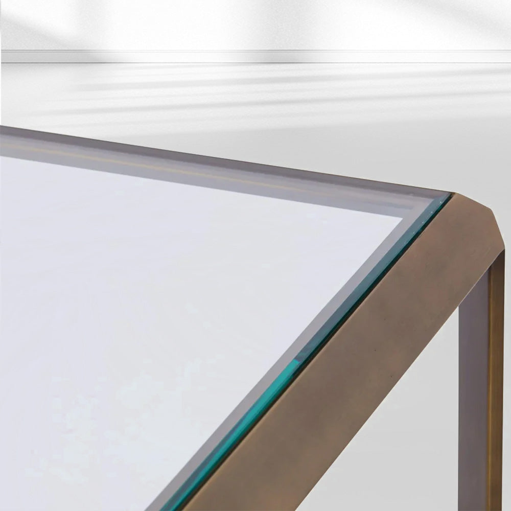 Max Glass Console Table-Fullstarlighting