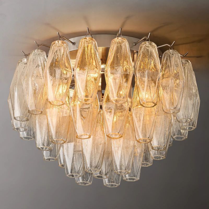 Merry Clear Glass Flushmount 17''-Fullstarlighting