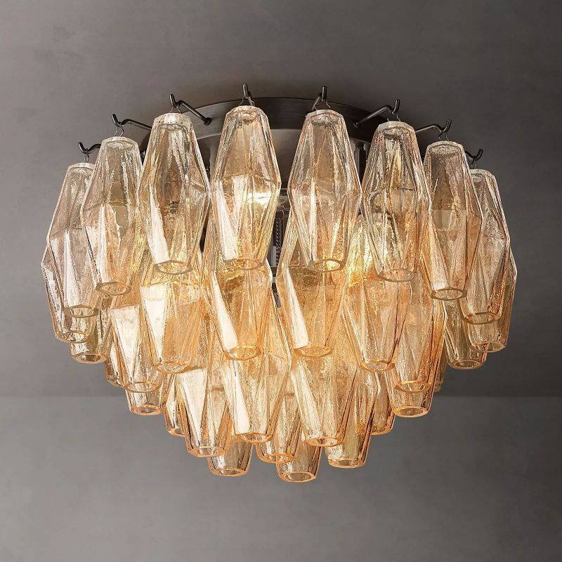 Merry Clear Glass Flushmount 17''-Fullstarlighting