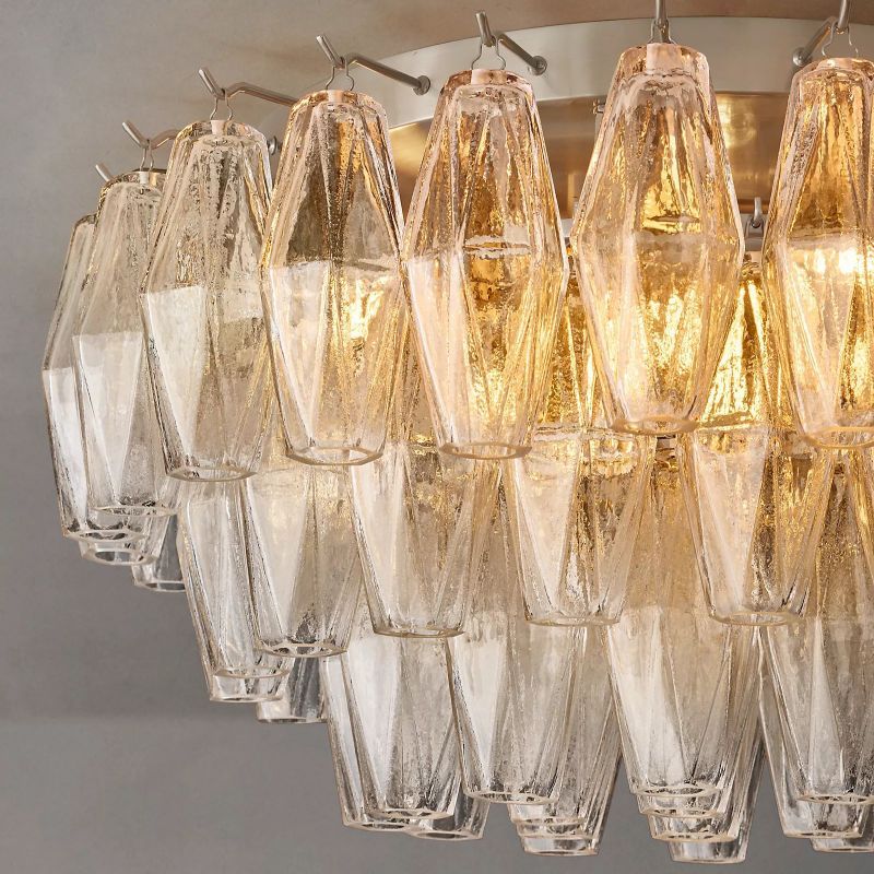 Merry Clear Glass Flushmount 22‘’