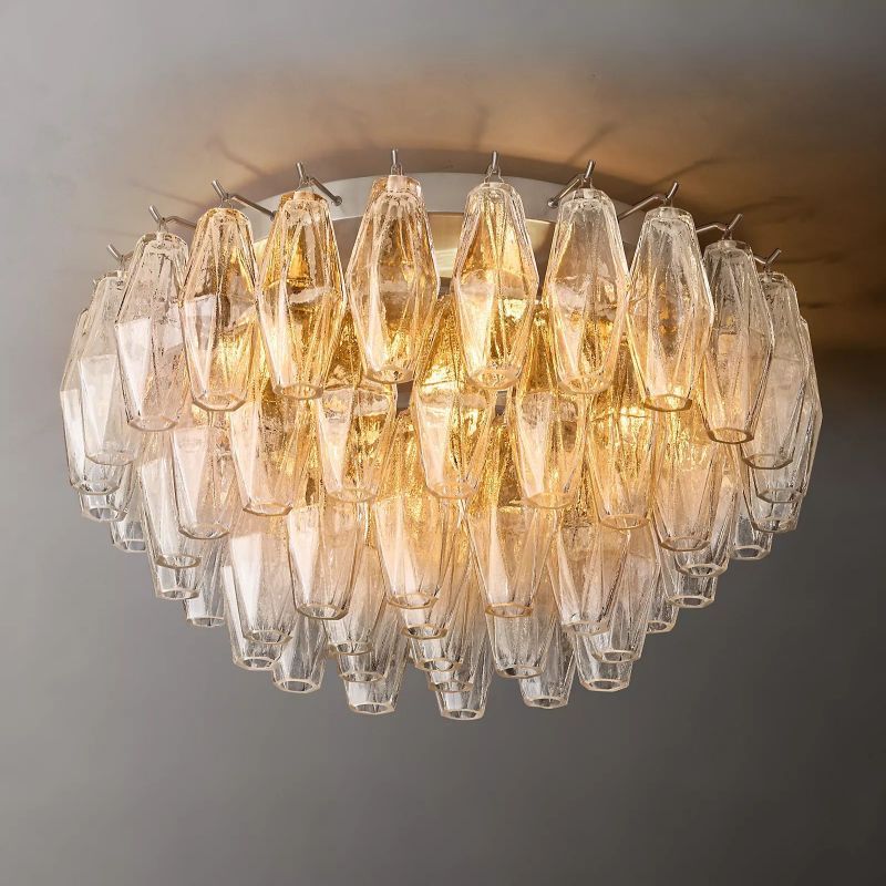 Merry Clear Glass Flushmount 22‘’