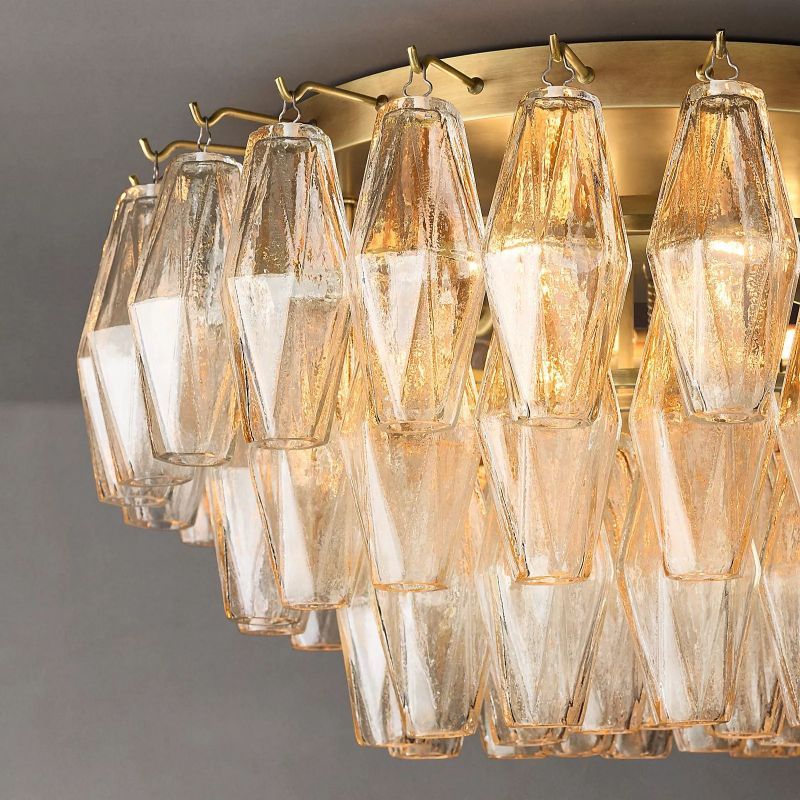 Merry Clear Glass Flushmount 22‘’