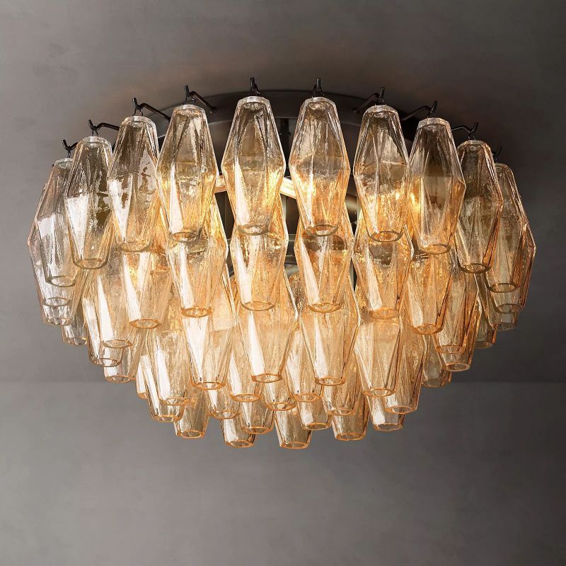 Merry Clear Glass Flushmount 22‘’