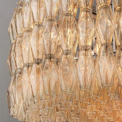 Merry Clear Glass Round Chandelier 47''-Fullstarlighting